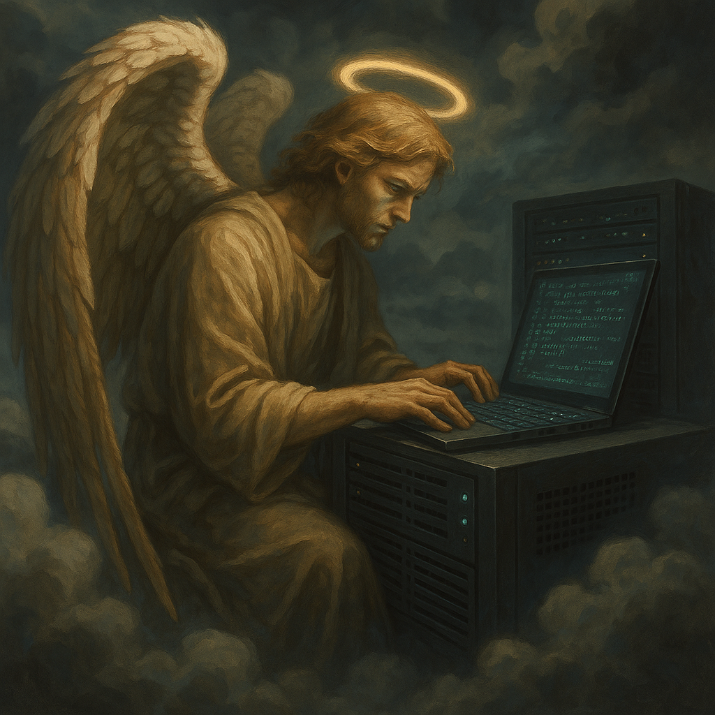 Los ángeles ya no bajan del cielo: ahora hackean servidores desde el limbo.