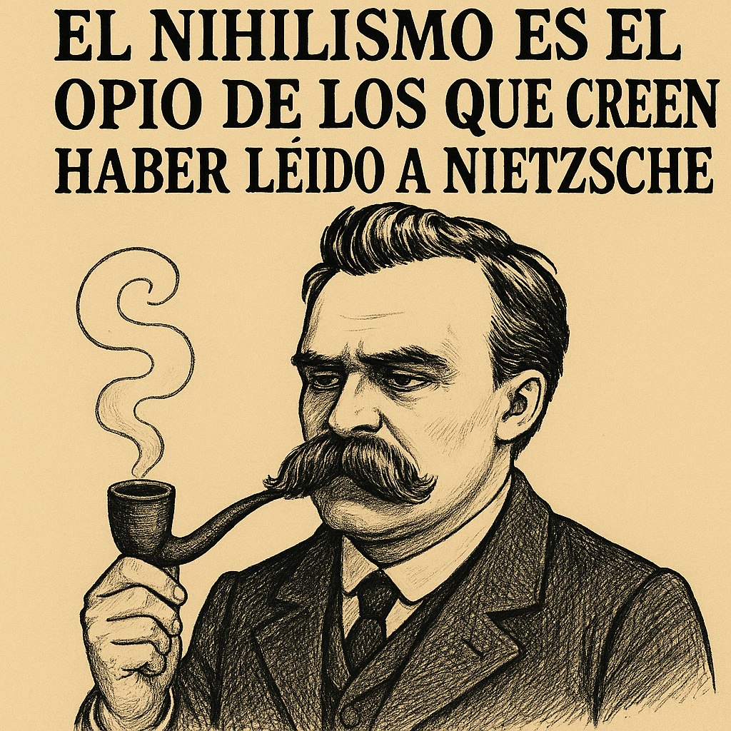 El nihilismo es el opio de los que creen haber leído a Nietzsche.