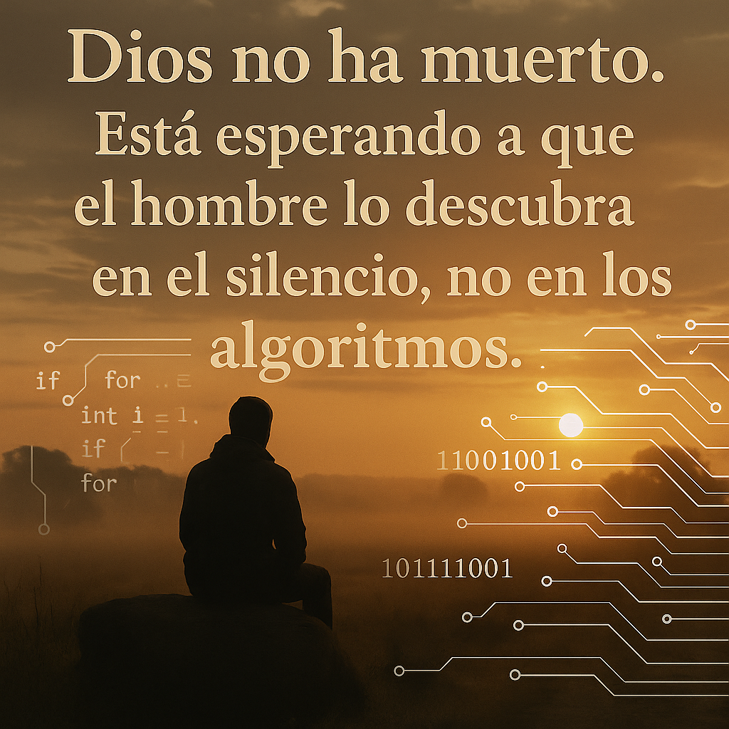 Dios no ha muerto. Está esperando a que el hombre lo descubra en el silencio, no en los algoritmos.